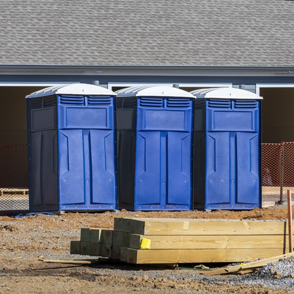 can i customize the exterior of the portable toilets with my event logo or branding in Dexter MI